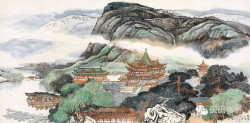 何海霞山水畫47幅