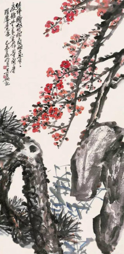 吴昌硕花鸟画《松树》36幅
